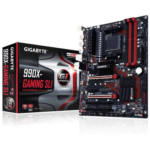 GIGABYTE GA-990X-GAMING SLI Socket AM3+- AMD 990X- DDR3- Quad CrossFireX & Quad SLI- SATA3&USB3.1- M.2- A&GbE- ATX Motherboard