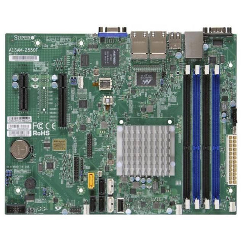 Supermicro A1SRM-2558F-O Intel Atom C2558- DDR3- SATA3- V&4GbE- MicroATX Motherboard & CPU Combo