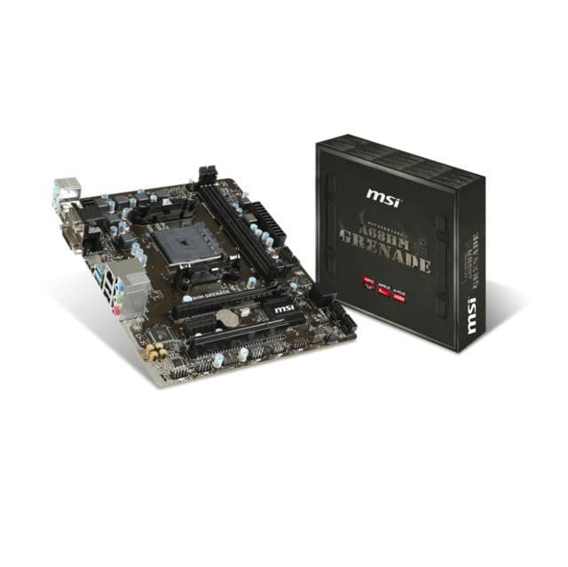 MSI A68HM GRENADE Socket FM2+- AMD A68H- DDR3- SATA3&USB3.0- A&GbE- MicroATX Motherboard