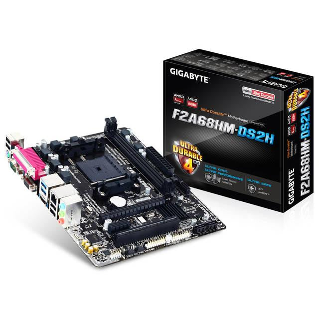 GIGABYTE GA-F2A68HM-DS2H Socket FM2+- AMD A68H- DDR3- SATA3&USB3.0- A&GbE- MicroATX Motherboard