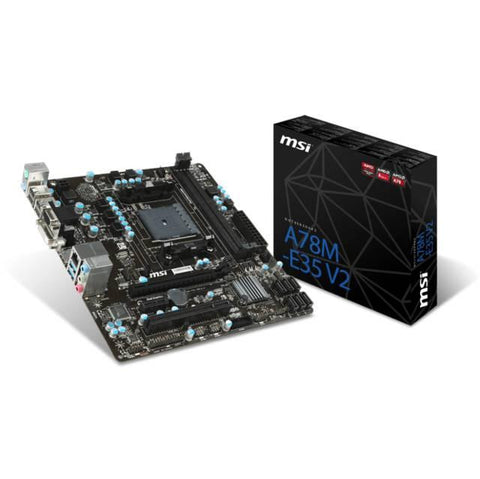 MSI A78M-E35 V2 Socket FM2+- AMD A78- DDR3- SATA3&USB3.0- A&GbE- MicroATX Motherboard