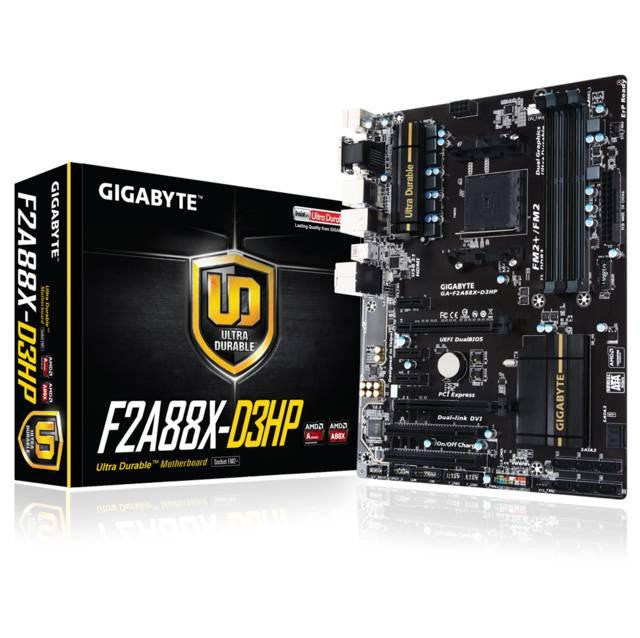 GIGABYTE GA-F2A88X-D3HP Socket FM2+- AMD A88X- DDR3- 2-Way CrossFireX- SATA3&USB3.1- A&GbE- ATX Motherboard