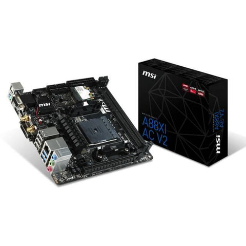 MSI A88XI AC V2 Socket FM2+- AMD A88X- DDR3- SATA3&USB3.0- WiFi- A&GbE- Mini-ITX Motherboard