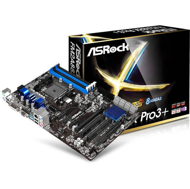 ASRock FM2A88X PRO3+ Socket FM2+- AMD A88X- DDR3- Quad CrossFireX- SATA3&USB3.0- A&GbE- ATX Motherboard