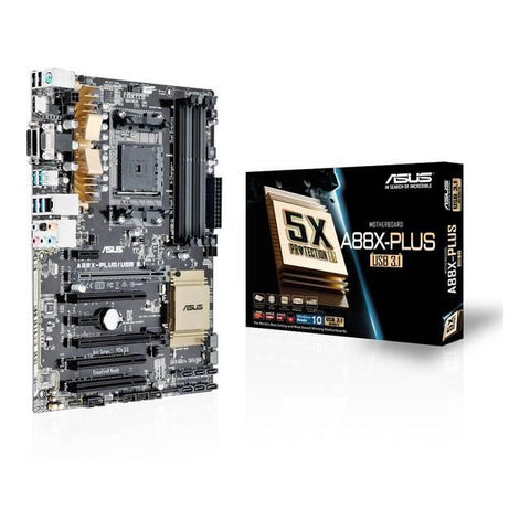 Asus A88X-PLUS-USB 3.1 Socket FM2+- AMD A88X- DDR3- CrossFireX- SATA3&USB3.1- A&GbE- ATX Motherboard