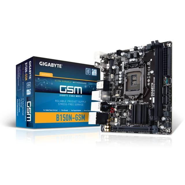 GIGABYTE GA-B150N-GSM LGA1151- Intel B150- DDR4- SATA3&USB3.0- M.2- A&2GbE- Mini-ITX Motherboard