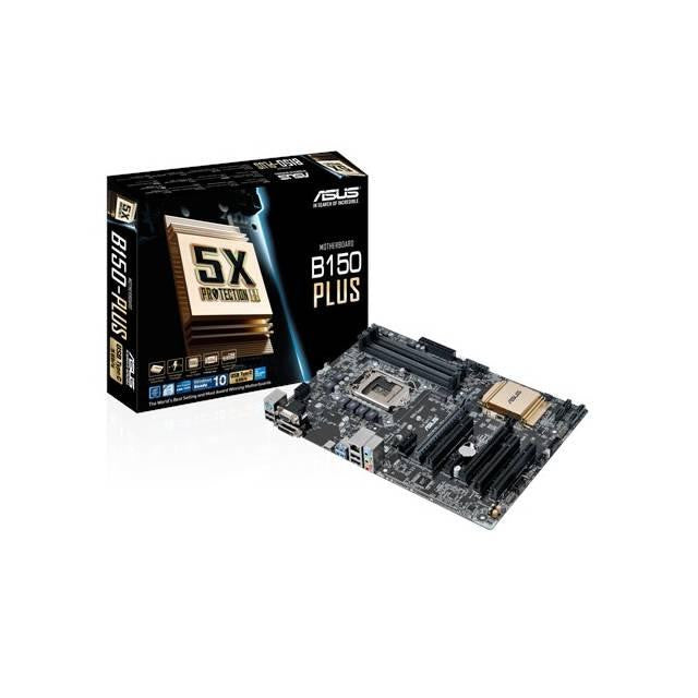 Asus B150-PLUS LGA1151- Intel B150- DDR4- Quad CrossFireX- SATA3&USB3.0- M.2- A&GbE- ATX Motherboard