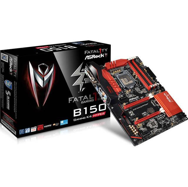 ASRock B150 GAMING K4-HYPER LGA1151- Intel B150- DDR4- Quad CrossFireX- SATA3&USB3.0- A&GbE- ATX Motherboard