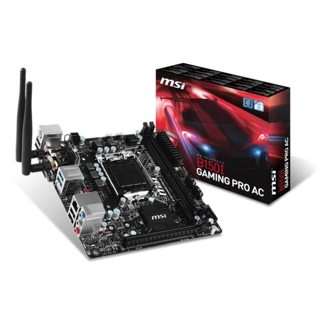 MSI B150I GAMING PRO AC LGA1151- Intel B150- DDR4- SATA3&USB3.1- M.2- WiFi- A&GbE- Mini-ITX Motherboard