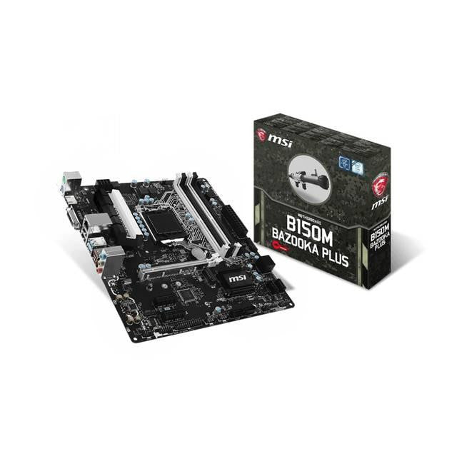 MSI B150M BAZOOKA PLUS LGA1151- Intel B150- DDR4- SATA3&USB3.1- M.2- A&GbE- MicroATX Motherboard