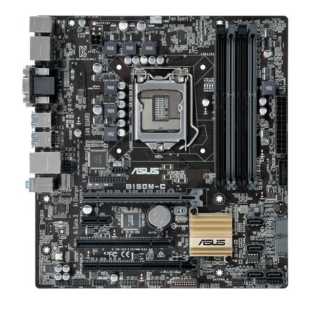 Asus B150M-C-CSM-C-SI LGA1151- Intel B150- DDR4- SATA3&USB3.0- A&GbE- MicroATX Motherboard