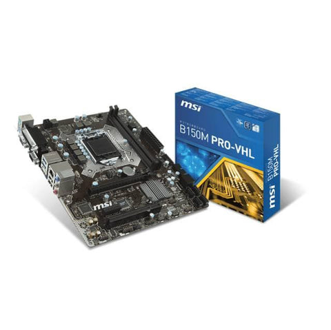 MSI CSM-B150M PRO-VHL LGA1151- Intel B150- DDR4- SATA3&USB3.1- A&GbE- MicroATX Motherboard