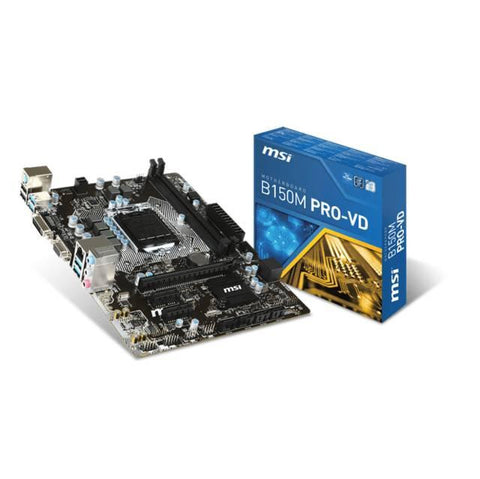 MSI B150M PRO-VD LGA1151- Intel B150- DDR4- SATA3&USB3.1- A&GbE- MicroATX Motherboard