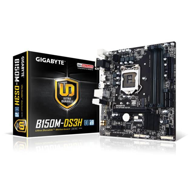 GIGABYTE GA-B150M-DS3H LGA1151- Intel B150- DDR4- SATA3&USB3.0- M.2- A&GbE- MicroATX Motherboard