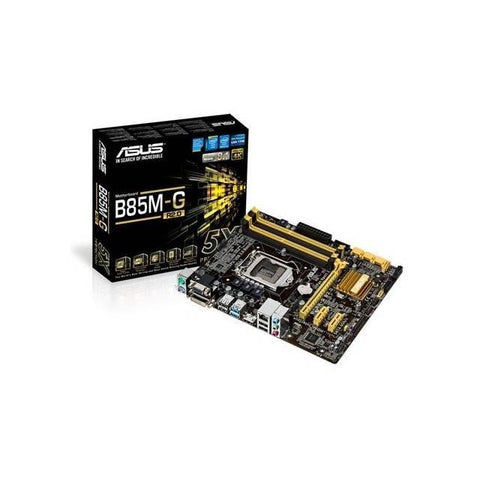 Asus B85M-G R2.0 LGA1150- Intel B85- DDR3- SATA3&USB3.0- A&GbE- MicroATX Motherboard