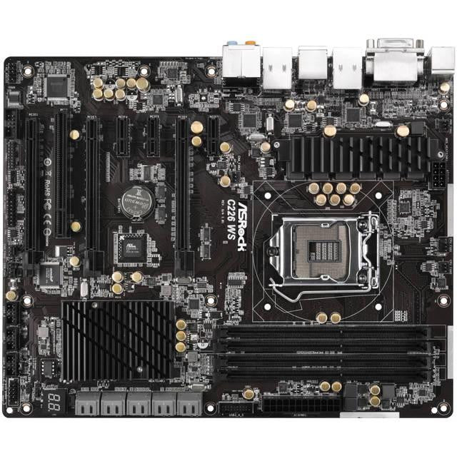 ASRock Rack C226 WS-C2 LGA1150- Intel C226- DDR3- SATA3&USB3.0- A&2GbE- ATX Server Motherboard