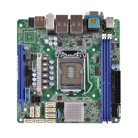 ASRock Rack C236 WSI LGA1151- Intel C236- DDR4- SATA3USB3.0- A&2GbE- Mini-ITX Server Motherboard