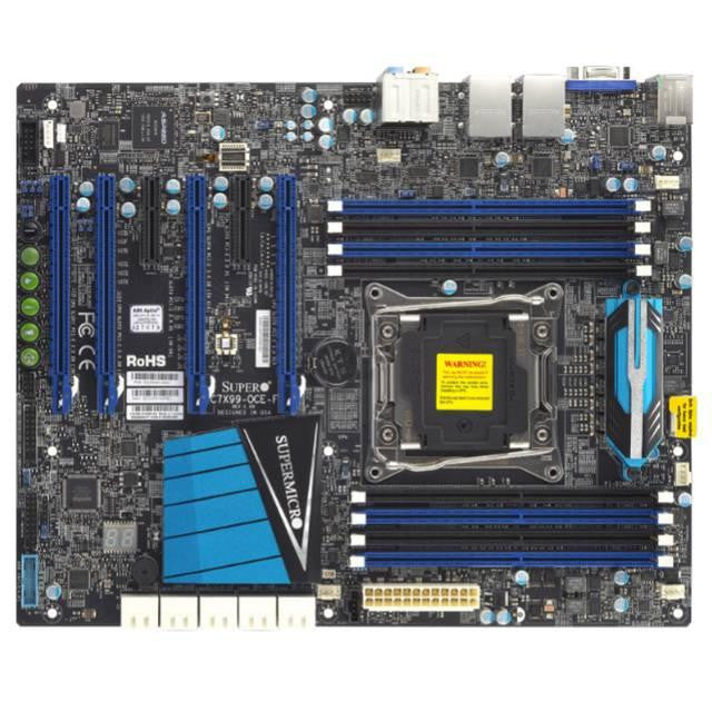 Supermicro C7X99-OCE-O LGA2011- Intel X99- DDR4- 4-Way SLI- SATA3&USB3.0- A&2GbE- ATX Server Motherboard