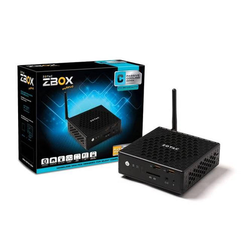 ZOTAC ZBOX-CA320NANO-P-U AMD A6-1450 1.0GHz- 4GB DDR3L- 64GB SSD- WiFi- A&V&GbE- Mini PC w- No OS