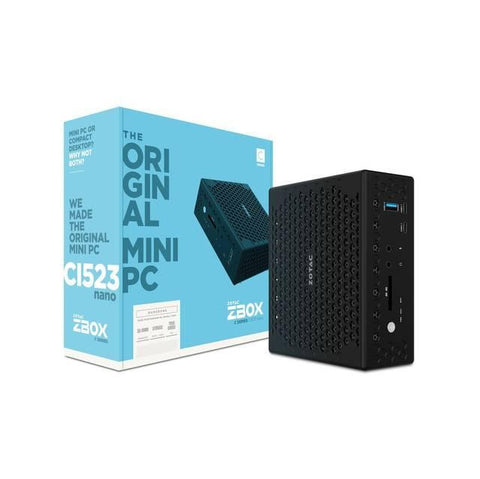 ZOTAC ZBOX-CI523NANO-U Intel i5-6100U 2.3GHz- DDR3L- WiFi- A&V&GbE- Mini PC Barebone System