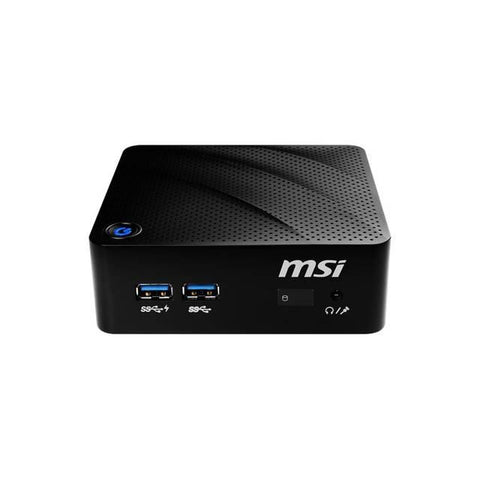 MSI CUBI N-010BUS Intel Celeron N3160 1.6GHz- DDR3L- USB3.0- A&GbE- PC Barebone System (Black)