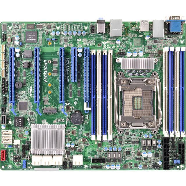 ASRock Rack EPC612D8A LGA2011-v3- Intel C612- DDR4- SATA3&USB3.0- A&V&2GbE- ATX Server Motherboard