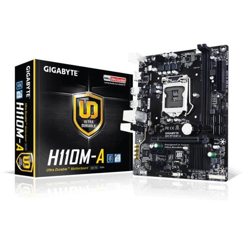 GIGABYTE GA-H110M-A LGA1151- Intel H110- DDR4- SATA3&USB3.0- A&GbE- MicroATX Motherboard