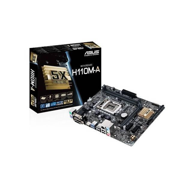 Asus H110M-A LGA1151- Intel H110- DDR4- SATA3&USB3.0- A&GbE- MicroATX Motherboard