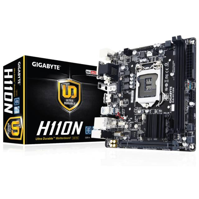 GIGABYTE GA-H110N LGA1151- Intel H110- DDR4- SATA3&USB3.0- M.2- A&GbE- Mini-ITX Motherboard