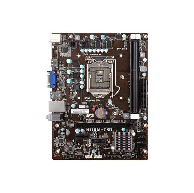 ECS H110M-C3D LGA1151- Intel H110- DDR3L- SATA3&USB3.0- A&GbE- MircoATX Motherboard