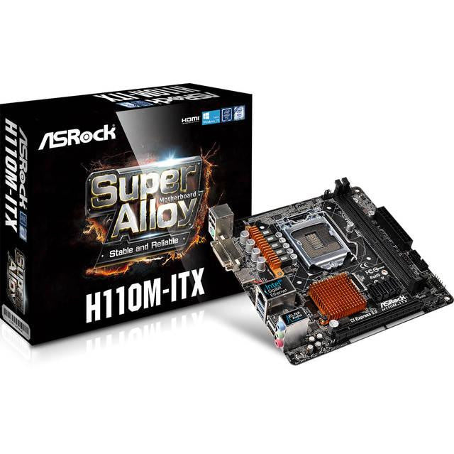 ASRock H110M-ITX LGA1151- Intel H110- DDR4- SATA3&USB3.0- A&GbE- Mini-ITX Motherboard