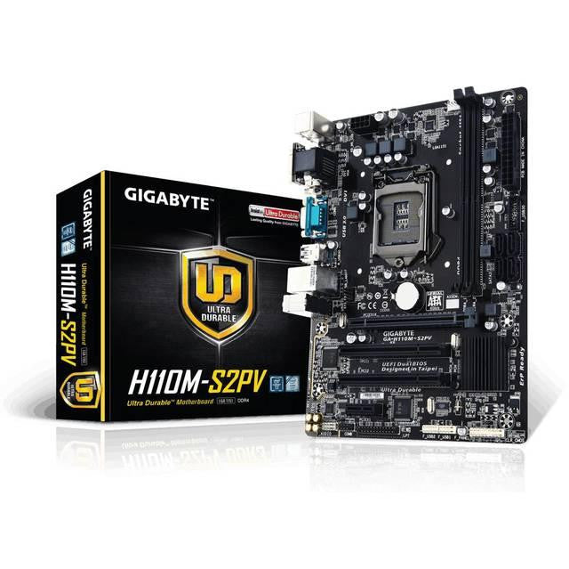 GIGABYTE GA-H110M-S2PV LGA1151- Intel H110- DDR4- SATA3&USB3.0- A&GbE- MicroATX Motherboard