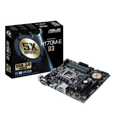 Asus H170M-E D3 LGA1151- Intel H170- DDR3- CrossFireX- SATA3&USB3.0- M.2- A&GbE- MicroATX Motherboard