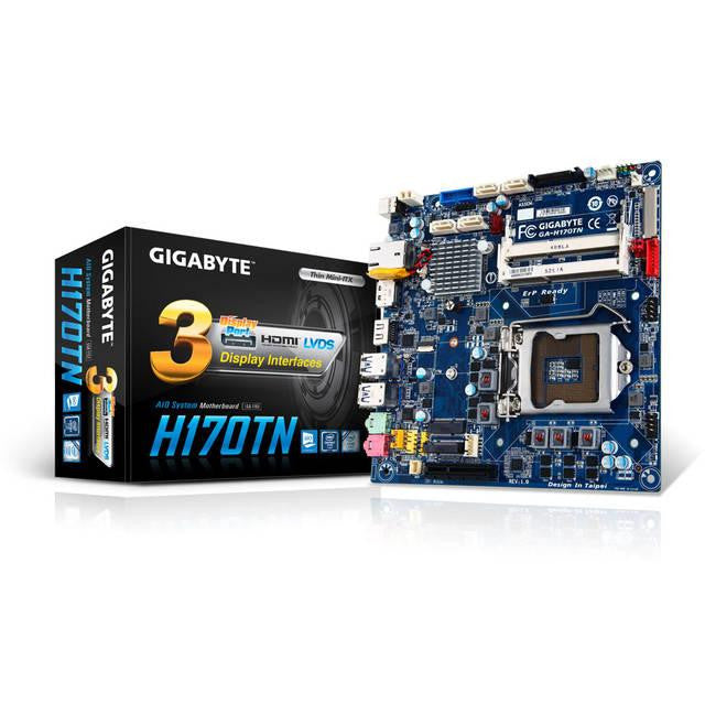 GIGABYTE GA-H170TN-B LGA1151- Intel H170- DDR3L- SATA3&USB3.0- M.2- A&GbE- Mini-ITX Motherboard