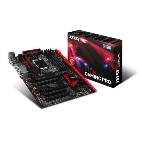 MSI H170A GAMING PRO LGA1151- Intel H170- DDR4- 2-Way CrossFireX- SATA3&USB3.1- SATA Express- A&GbE- ATX Motherboard