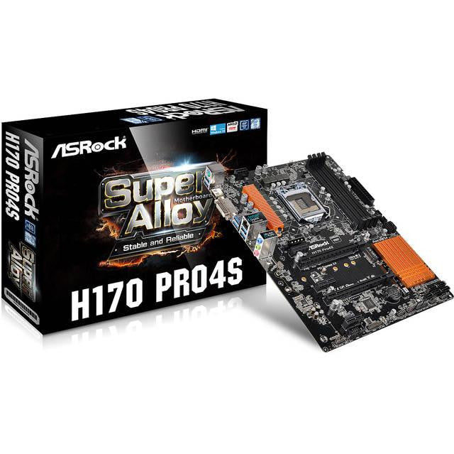 ASRock H170 PRO4S LGA1151- Intel H170- DDR4- Quad CrossFireX- SATA3&USB3.0- M.2&SATA Express- A&GbE- ATX Motherboard