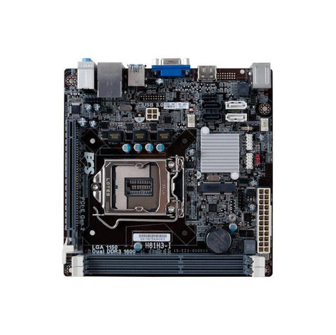 ECS H81H3-I (HDMI) LGA1150- Intel H81- DDR3- SATA3&USB3.0- A&GbE- Mini-ITX Motherboard