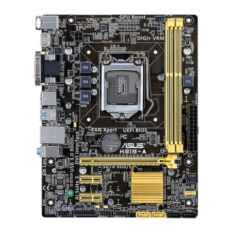 Asus H81M-A-C-SI LGA1150- Intel H81- DDR3- SATA3&USB3.0- A&GbE- MicroATX Motherboard