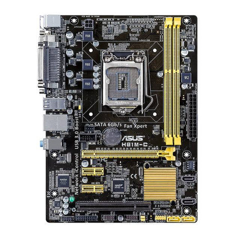 Asus H81M-C-CSM LGA1150- Intel H81- DDR3- SATA3&USB3.0- A&GbE- MicroATX Motherboard (Open Box)