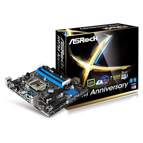 ASRock H97M ANNIVERSARY LGA1150- Intel H97- DDR3- SATA3&USB3.0- A&GbE- MicroATX Motherboard