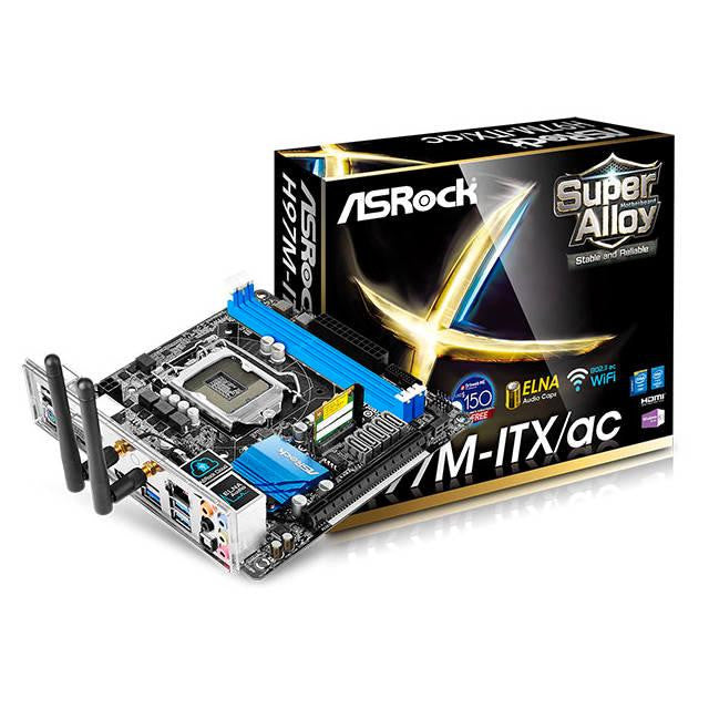 ASRock H97M-ITX-AC LGA1150- Intel H97- DDR3- SATA3&USB3.0- WiFi- A&GbE- Mini-ITX Motherboard