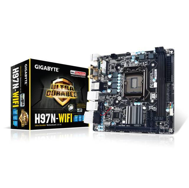 GIGABYTE GA-H97N LGA1150- Intel H97- DDR3- SATA3&USB3.0- A&2GbE- Mini-ITX Motherboard