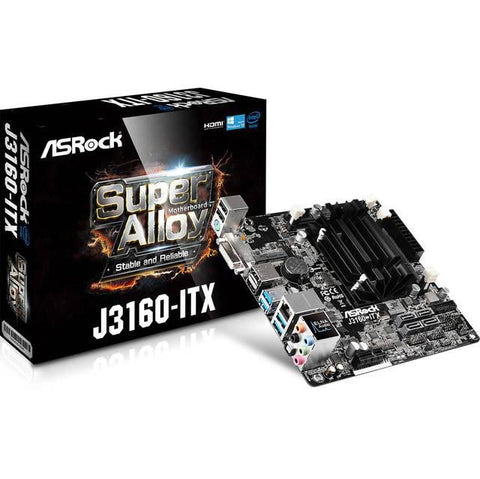 ASRock Rack J3160-ITX Intel Celeron J3160 DDR3- SATA3&USB3.0- A&V&GbE- Mini-ITX Motherboard & CPU Combo