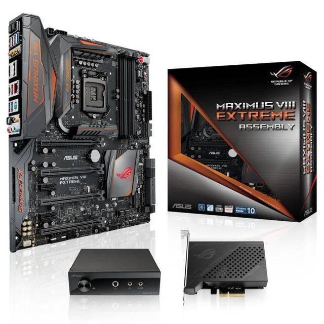 Asus MAXIMUS VIII EXTREME-ASSEMBLY LGA1151- Intel Z170- DDR4- 4-Way CrossFireX & Quad-GPU SLI- SATA3&USB3.1- M.2&U.2&SATA Express- WiFi- A&GbE- EATX