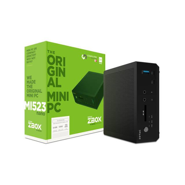 ZOTAC ZBOX-MI523NANO-U Intel Core i3-6100U 2.3GHz- DDR3L- WiFi- A&V&GbE- Mini PC Barebone System