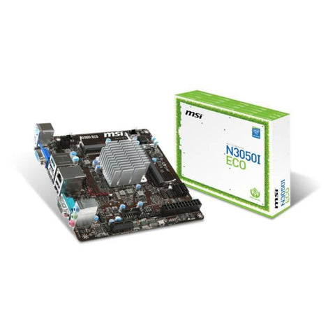 MSI N3050I ECO Intel Celeron N3050- DDR3- SATA3&USB3.0- A&GbE- Mini-ITX Motherboard & CPU Combo