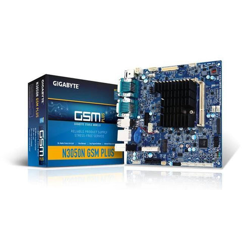 GIGABYTE GA-N3050N-GSM PLUS Intel Celeron N3050 SoC 1.6GHz- DDR3L- SATA3&USB3.0- M.2- A&GbE- Mini-ITX Motherboard & CPU Combo