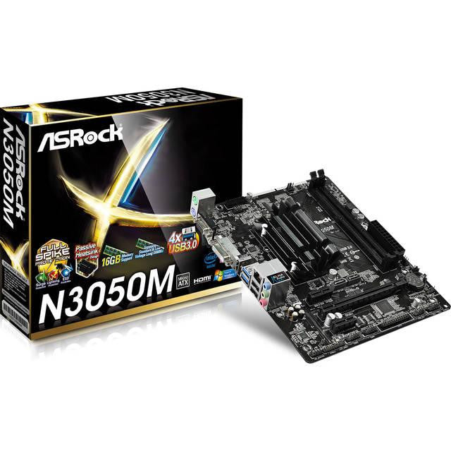 ASROCK N3050M Intel Celeron N3050- DDR3- SATA3&USB3.0- A&V&GbE- MicroATX Motherboard & CPU Combo