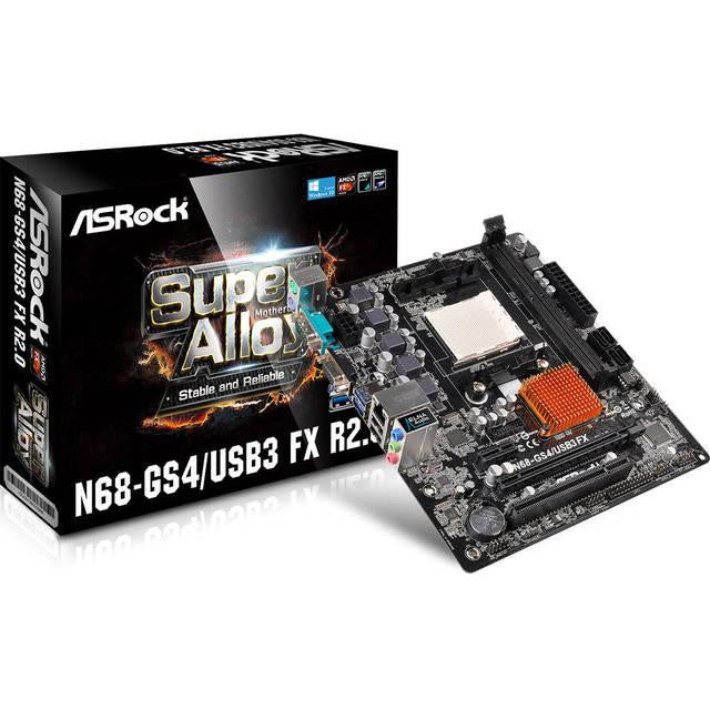 ASROCK N68-GS4-USB3 FX R2.0 Socket AM3+- NVIDIA GeForce 7025- DDR3- USB3.0- A&V&GbE- MicroATX Motherboard