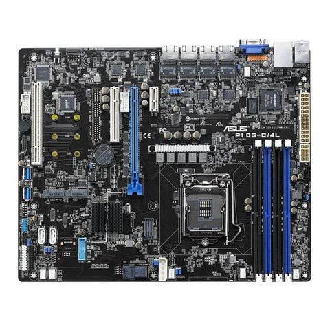 ASUS P10S-C-4L LGA1151- Intel C232- DDR4- SATA3&USB3.0- M.2- V&4GbE- ATX Server Motherboard